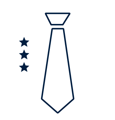 Experience-Icon Image of tie and badges