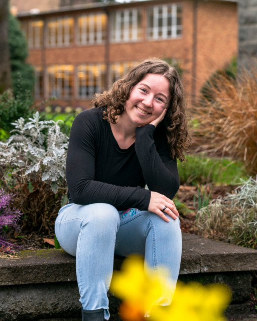 Meet this week’s student spotlight, Annika Poet! Annika is a sophomore from Redmond, Oregon majoring in biology with a career goal of becoming a veterinarian. On campus, she is the president of the Art Club, is the Student Programs Coordinator helping put on Beacon Nights, and is a writing tutor in the tutoring program for her work study position.

Annika is a part of the Song Nai Rhee Honors Program for her major. For this, she has completed ACE Day presentations for biology, physics, and environmental science. For one presentation, she created a human representation of a hip and knee joint to show the movements that relate to physics concepts. Annika is also a part of the Independent Research Program where she gets to do complex labs and experiments.

Annika’s favorite part about her major is the attentive professors. “I feel like they really know what they're talking about, and they're not just teaching to teach it," says Annika. "They are excited about the things that they're talking about. They've done projects on these subjects, and they know them in and out, and they're just excited to share that knowledge with you.”