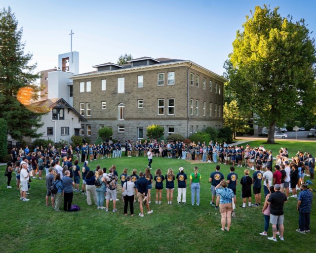 Our first day of Orientation closed with a shared meal, prayerful moments, and the Twining of the Ivy tradition — a symbol of unity in Christ and the beginning of a new journey together. Though families said their goodbyes for now, our new Beacons are stepping forward into a future rooted in faith and community!

We can't wait to see our Beacons engage in all there is to come during Orientation weekend!