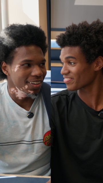 Do these close friends really know each other?
For this installment of How Well Do You Know Each Other?, AJ and JA put their friendship to the test. Watch the chaos, and reactions, unfold as they try not to get kicked out of the cafeteria for being too loud!
Watch the full video on our YouTube channel!