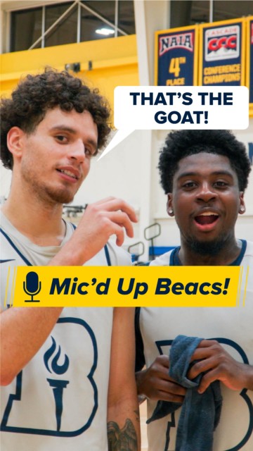 Our basketball Beacons have been putting in the work over break!

Get ready for this week’s home games with 🗣️ “Mic’d Up Beacs!” featuring Squeeky & Roy bringing the energy to practice. @bushnell_mbb