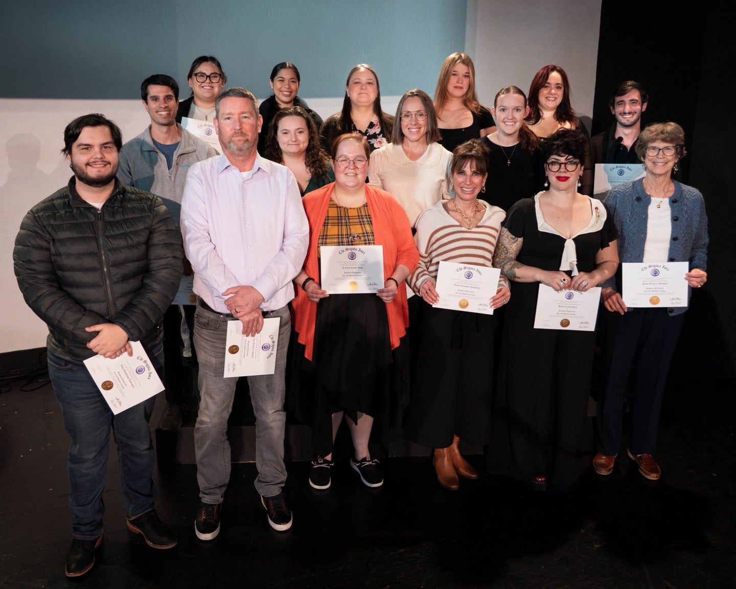 Congratulations to our Clinical Mental Health Counseling Chi Sigma Iota inductees! We look forward to seeing you pursue careers serving the counseling needs of your communities!