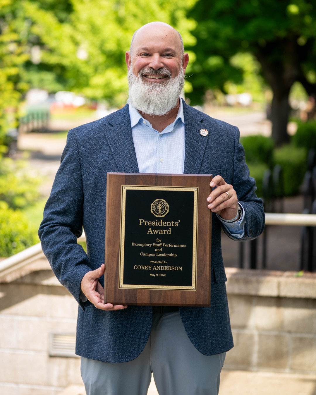 We want to congratulate Corey Anderson on receiving the Presidents' Award for Exemplary Staff Performance and Campus Leadership at Spring Commencement!

Corey has faithfully served our university for 20 years as Athletic Director, demonstrating exceptional leadership, character, and dedication to student development. Throughout his tenure, he has fostered an athletics program centered on mentorship, accountability, and holistic student success while advancing the university’s mission and values. 

Corey is widely respected for his humility, steady leadership, and commitment to supporting students, colleagues, and the broader campus community. His leadership contributed to the National Association of Intercollegiate Athletics conferring upon Bushnell its highest institutional honor, the National School of Character.

Thank you for all that you do for Bushnell, Corey! Congratulations!
Read more at bushnell.edu!
#WeAreBushnell