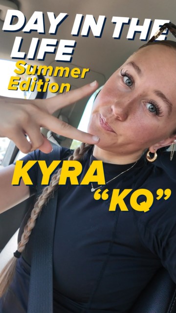 This is Day in the Life: Summer Edition ☀️
We’re checking in with our Beacons to see what summer looks like beyond the school year. Kyra “KQ” gave us a glimpse into a sun-filled day packed with work, athletic training, and time with friends.
Just another summer day for KQ!