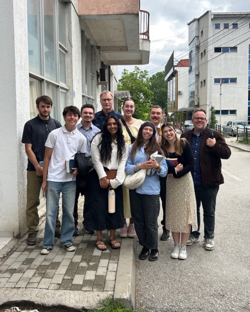 For one incredible week, our 2026 Bushnell University Kosova Missions Team 🇽🇰 shared the gospel by serving alongside ministry partners and building meaningful relationships on the university's first-ever mission trip to Kosova.

Based in Gjakova, our Beacons partnered with Metush and Nora through Forward Edge's Cornerstone Kosova ministry, which provides educational support, nutritious meals, shelter building, and meaningful connections for children and their families. The team also experienced the rich history and culture of the region, including a visit to a 13th-century Orthodox church that offered an opportunity to reflect on Kosova's place within the region of Illyricum during the era of Ancient Rome, which the Apostle Paul referenced traveling to in Romans 15:19.

Through a family connection with our Forward Edge partners, the team also connected with several girls' basketball teams through practices and scrimmages, building friendships with players and their families.

Great job, Beacons! Thank you for making history as the first Bushnell team to serve in Kosova and for faithfully sharing Christ's love with the communities you encountered.