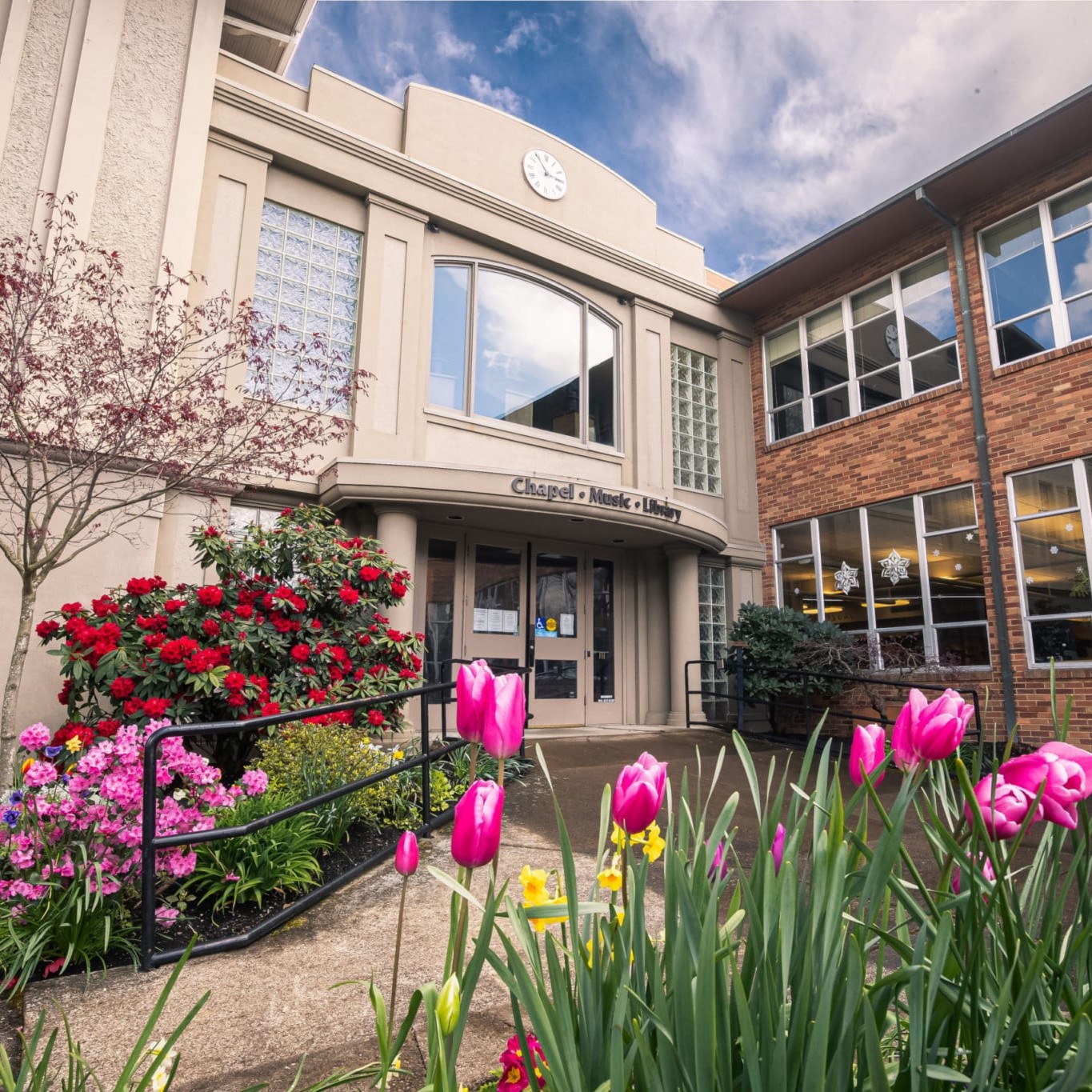 Bushnell campus building on a sunny day