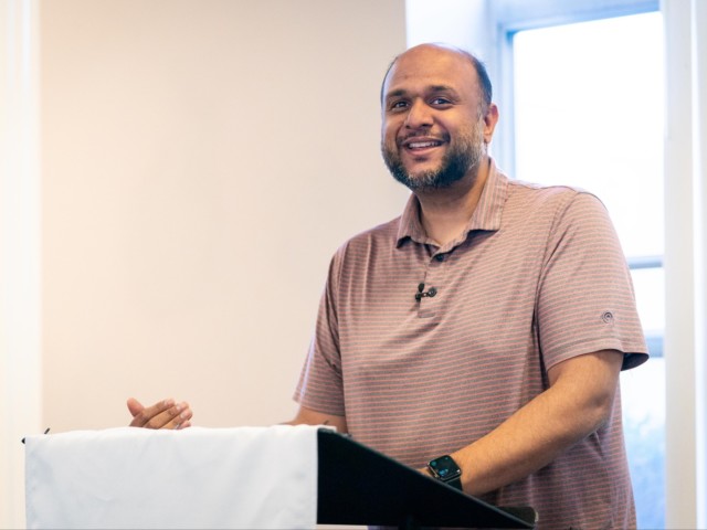 This week we had the privilege of welcoming Dr. Nijay Gupta, author, New Testament professor at Northern Seminary, and cohost of the Slow Theology podcast with our own Dr. AJ Swoboda, as part of our Becoming Beloved Community series!

During his visit, Dr. Gupta discussed several topics in the context of pursing and contributing to a beloved community, from exploring the New Testament Church, navigating a world of noise and outrage, and the vital roles women played as leaders, teachers, and ministers in the early church.

We are very grateful for Dr. Gupta’s time with us and the wisdom he shared as we continue our journey toward becoming a beloved community.