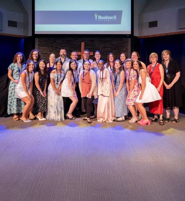 Group of volleyball players celebrating